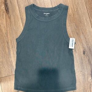 NWT old navy women’s washed gray black tank top small
